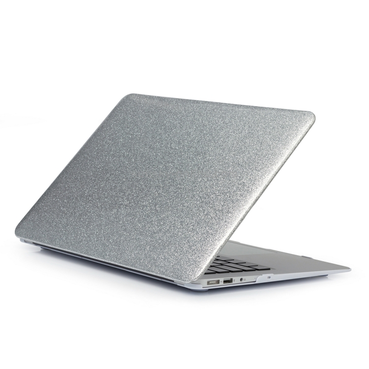 Glittery Powder PU Leather Paste Case for MacBook Air 13.3 inch(Silver) Glittery Powder PU Leather Paste Case for MacBook Air 13.3 inch(Silver)