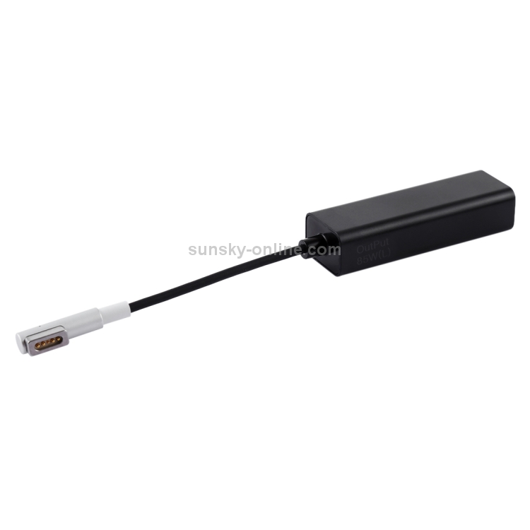 AnyWatt 85W USB-C / Type-C Female to 5 Pin MagSafe 1 Male L Head Series Charge Adapter Converter for MacBook (Black)