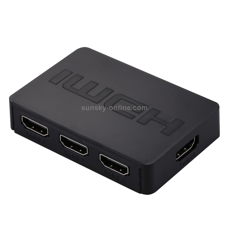 1080P 3 x 1 puertos (3 puertos de entrada x 1 puerto de salida) Interruptor HDMI con control remoto - 2