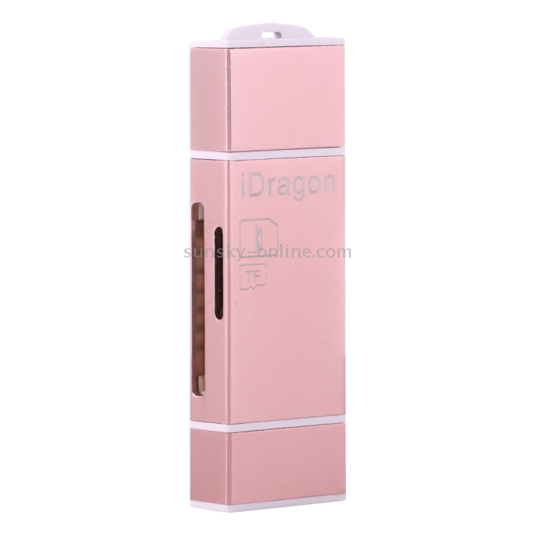 iDragon-R004 3 in 1 USB 2.0 & 8 Pin & Micro USB Metal Memory Card Reader, Support SD / TF Card iDragon-R004 3 in 1 USB 2.0 & 8 Pin & Micro USB Metal Memory Card Reader, Support SD / TF Card