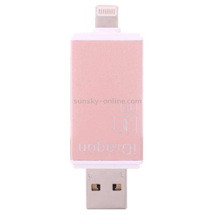 iDragon-R004 3 in 1 USB 2.0 & 8 Pin & Micro USB Metal Memory Card Reader, Support SD / TF Card iDragon-R004 3 in 1 USB 2.0 & 8 Pin & Micro USB Metal Memory Card Reader, Support SD / TF Card