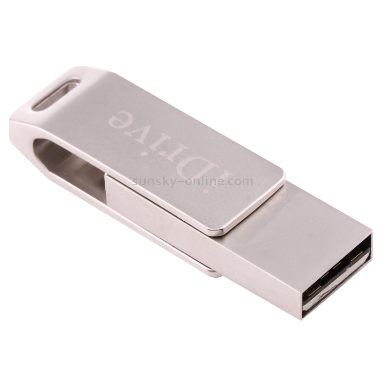 iDragon-U009 128GB 8 Pin to USB 2.0 2 in1 Mini 2 Rotating Metal Flash Disk Drive iDragon-U009 128GB 8 Pin to USB 2.0 2 in1 Mini 2 Rotating Metal Flash Disk Drive
