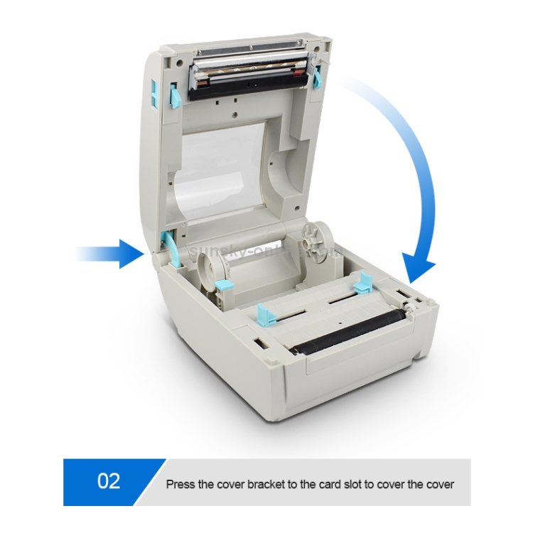 POS9210 110mm USB POS Receipt Thermal Printer Express Delivery Barcode Label Printer, AU Plug