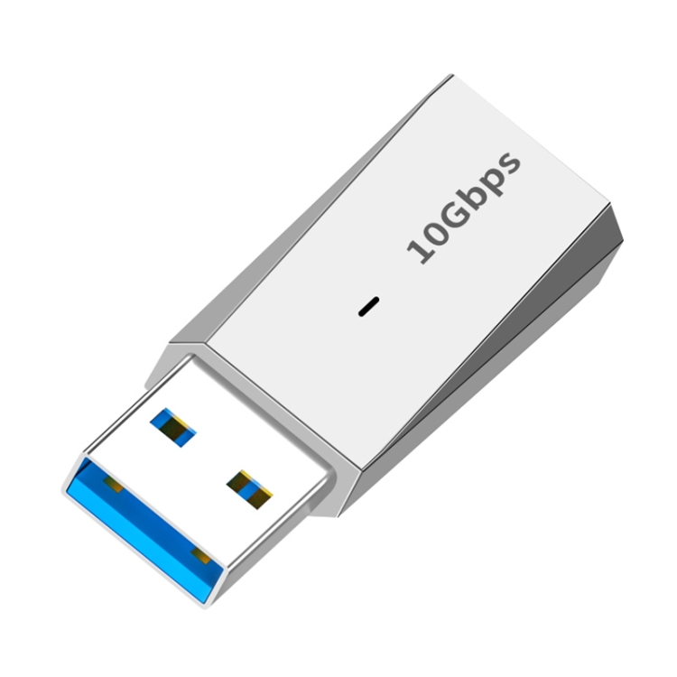 ADS-613 USB 3.1 Male to USB-C / Type-C Female Adapter (Silver) - 1