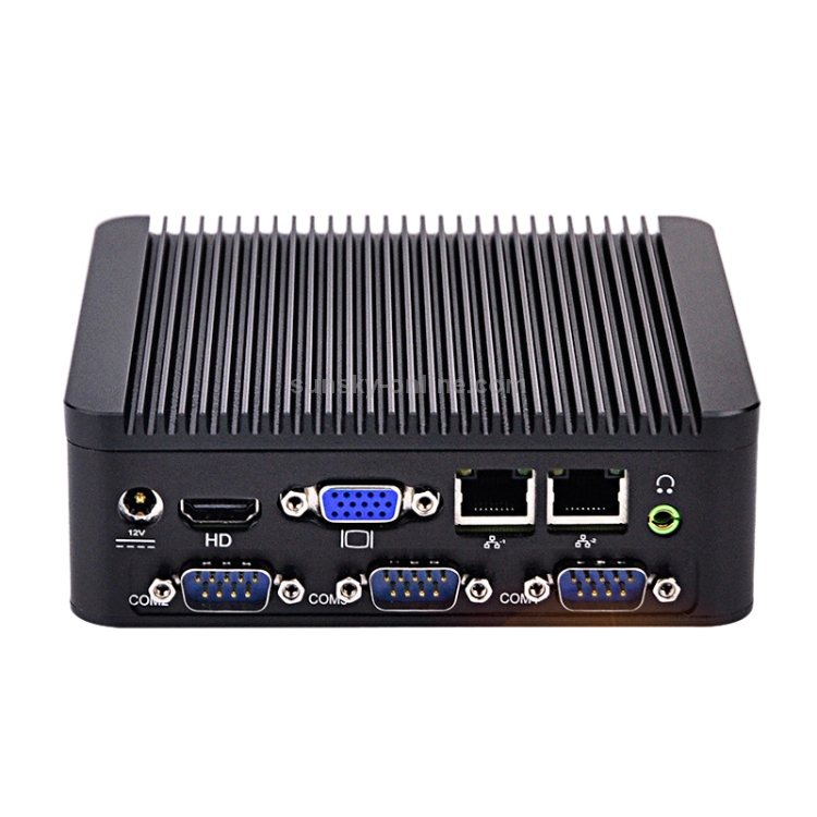 PC sin ventilador Mini Control industrial con 4 puertos USB y RS-232 COM PORT, 8GB RAM, Intel Celeron N2920 2.0GHz CORDE CORE, Support Bluetooth 4.0 y 2.4G / 5.0G WiFi de doble banda (negro) - 2