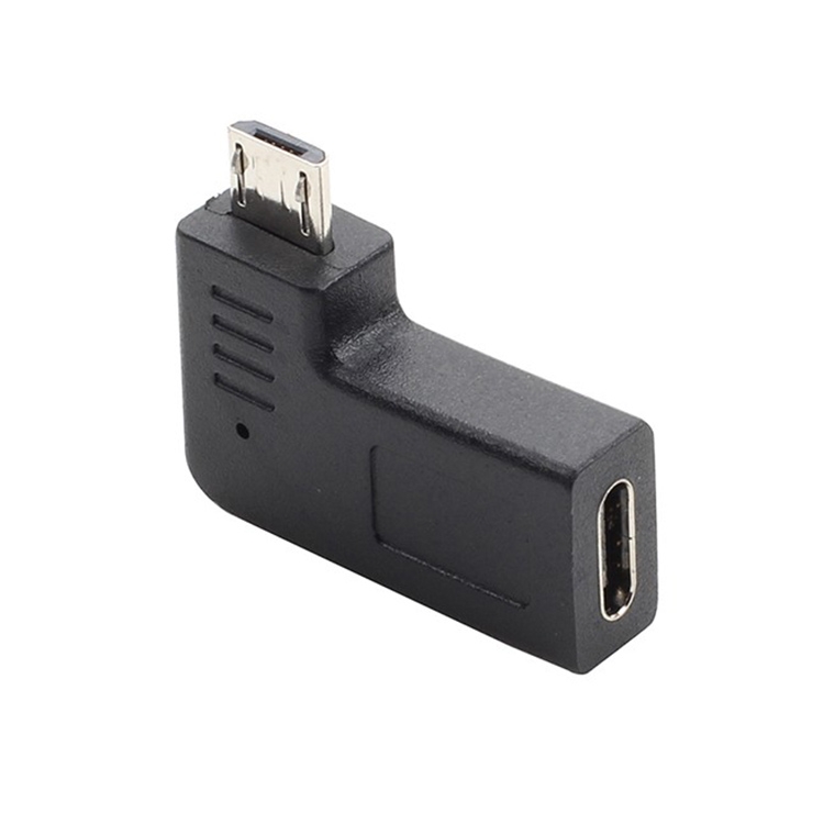 3 PCS LY-U2T078 USB-C / Type-C Female to Micro USB 5 Pin Right Elbow Male Charging Adapter 3 PCS LY-U2T078 USB-C / Type-C Female to Micro USB 5 Pin Right Elbow Male Charging Adapter