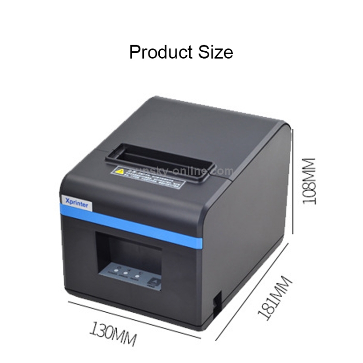 Impresora de código de barras de calibración automática térmica con puerto USB Xprinter XP-N160II - 4