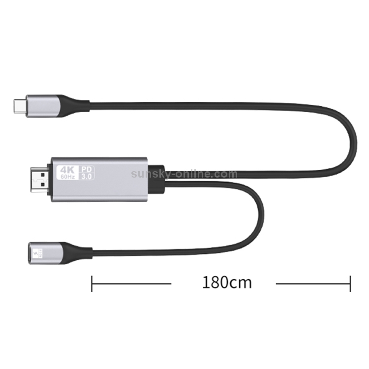 Cable Usb C A Hdmi 4k Ultra Hd - 180cm