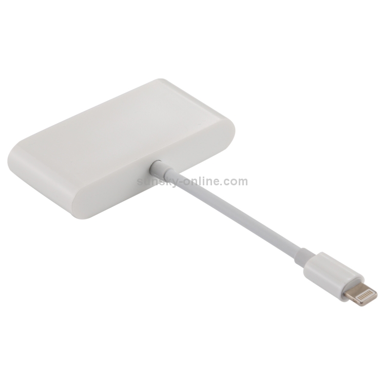 3 in 1 1080P HDMI + USB + 8 Pin Charging Female Ports to 8 Pin Male OTG Digital Video Converter Cable 3 in 1 1080P HDMI + USB + 8 Pin Charging Female Ports to 8 Pin Male OTG Digital Video Converter Cable