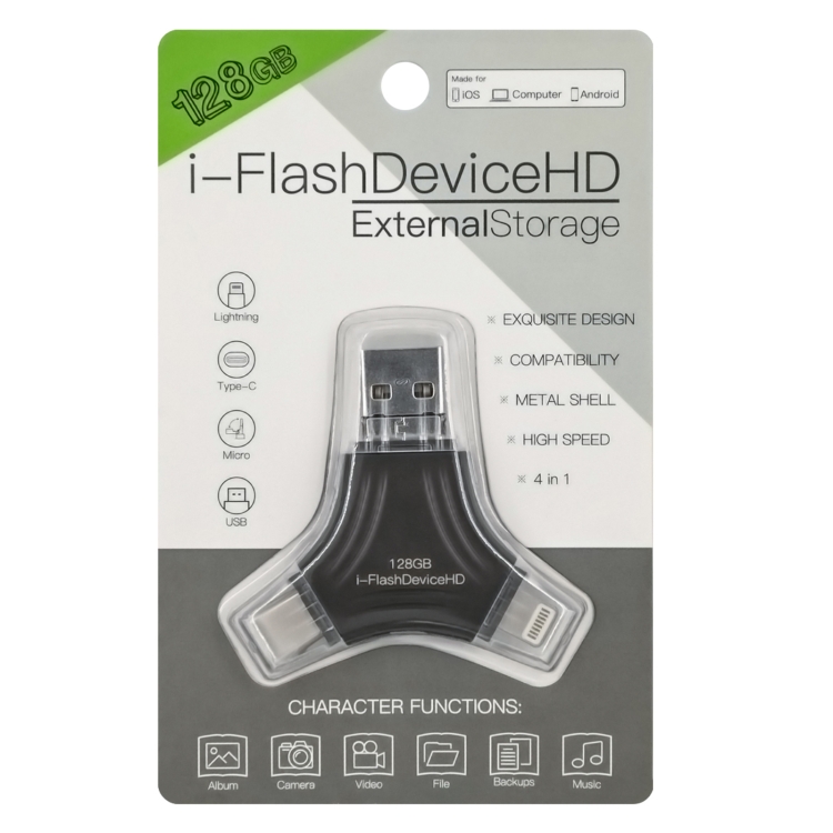 128G 4 In 1 USB Flash Device U Disk - 3