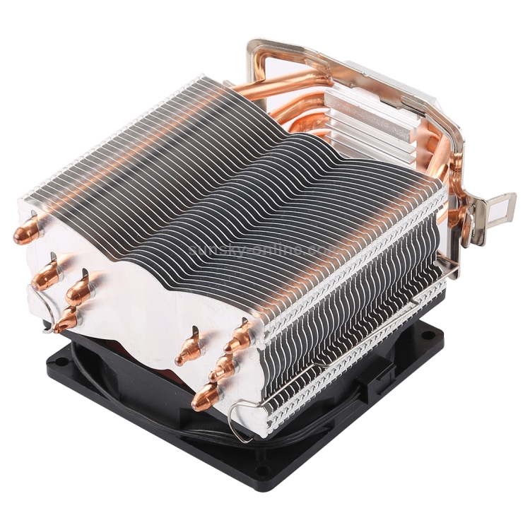 CoolAge L400 DC 12V 1600PRM 40.5cfm Disipador de calor Ventilador de enfriamiento de cojinete hidráulico Ventilador de enfriamiento de CPU para AMD Intel 775 1150 1156 1151 (Rojo) - 4