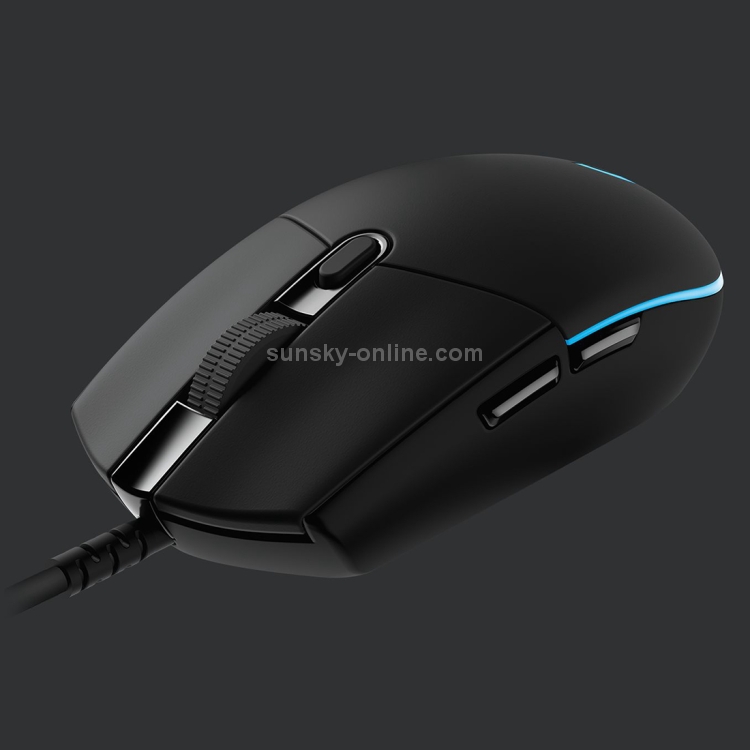 Logitech G Pro 16000DPI RGB Illumination Macro Programming Mouse óptico para juegos con cable, longitud: 1,8 m (negro) - 3