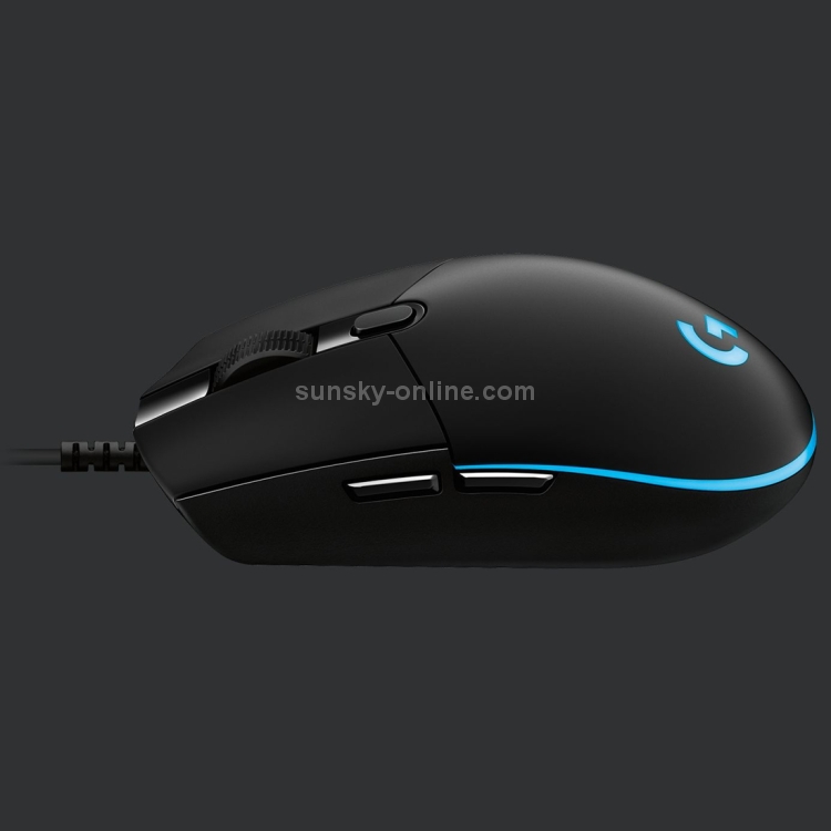 Logitech G Pro 16000DPI RGB Illumination Macro Programming Mouse óptico para juegos con cable, longitud: 1,8 m (negro) - 4