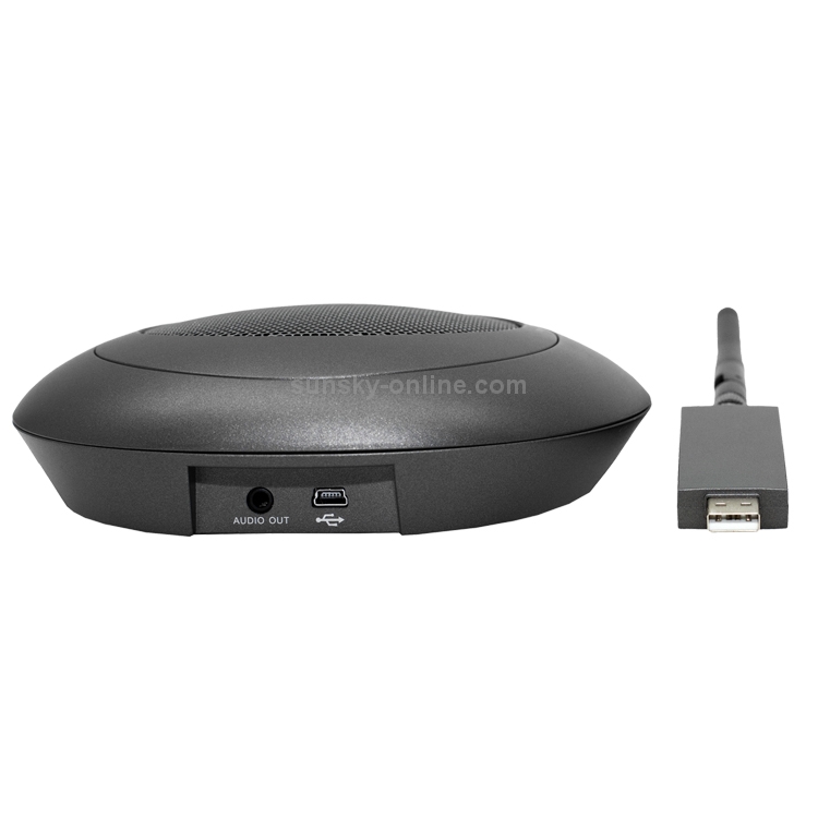 YANS YS-M31 Puerto USB 2.4G Video Conferencia Micrófono omnidireccional inalámbrico (Negro) - 1