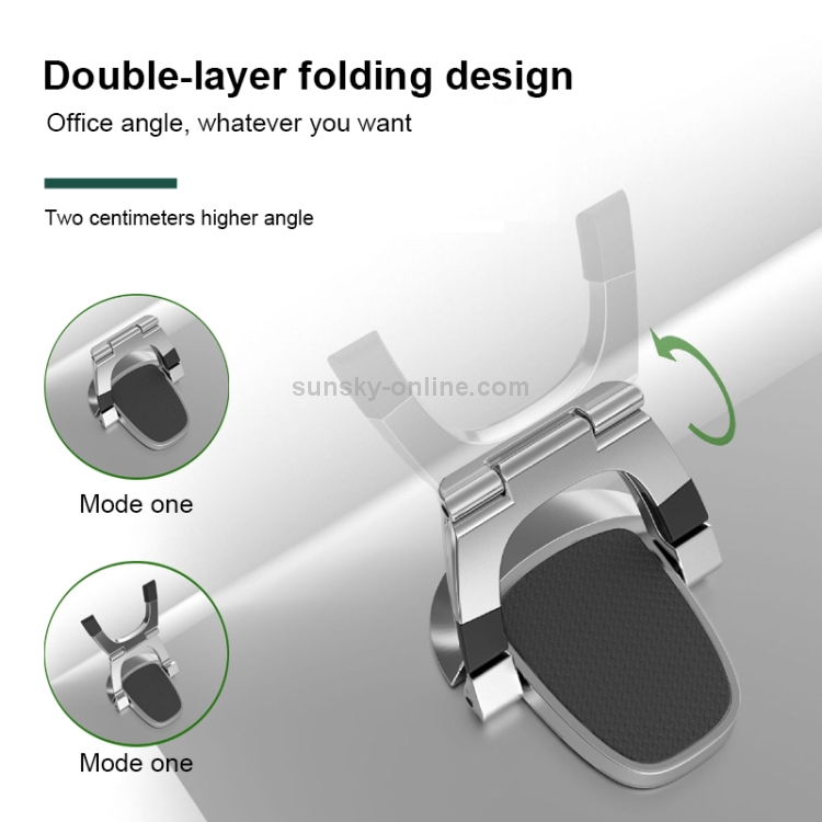 SD-001 2 PCS Desktop Foldable Mini Holder, Specification: Aluminum Alloy SD-001 2 PCS Desktop Foldable Mini Holder, Specification: Aluminum Alloy