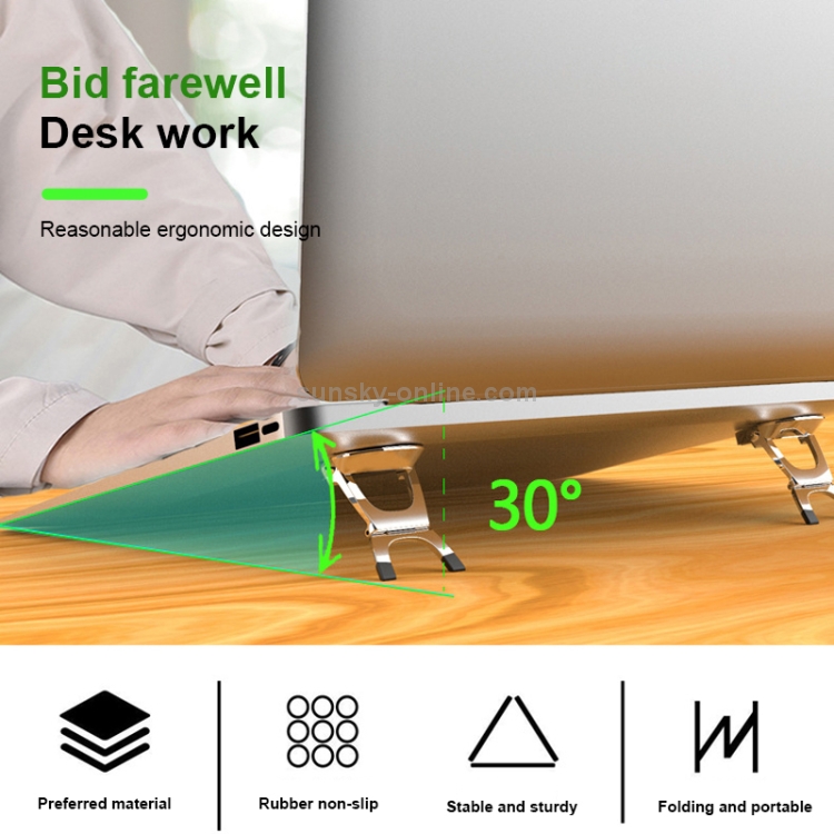 SD-001 2 PCS Desktop Foldable Mini Holder, Specification: Aluminum Alloy SD-001 2 PCS Desktop Foldable Mini Holder, Specification: Aluminum Alloy