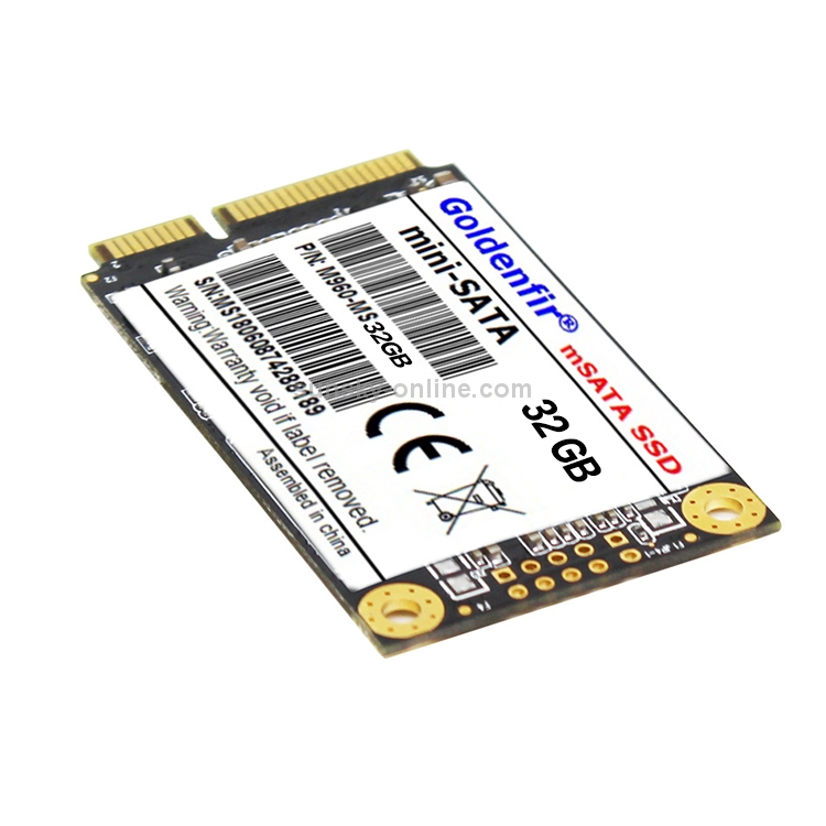 Unidad de estado sólido Mini SATA Goldenfir de 1,8 pulgadas, Arquitectura Flash: TLC, Capacidad: 32 GB - 2
