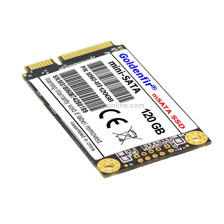 Unidad de estado sólido Mini SATA Goldenfir de 1,8 pulgadas, Arquitectura Flash: TLC, Capacidad: 120 GB - 2