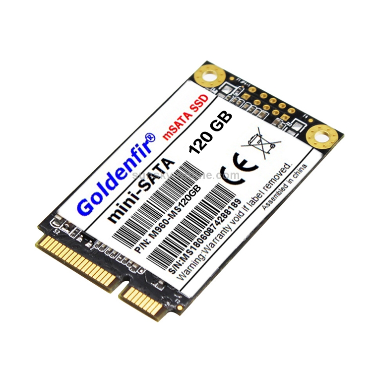 Unidad de estado sólido Mini SATA Goldenfir de 1,8 pulgadas, Arquitectura Flash: TLC, Capacidad: 120 GB - 3