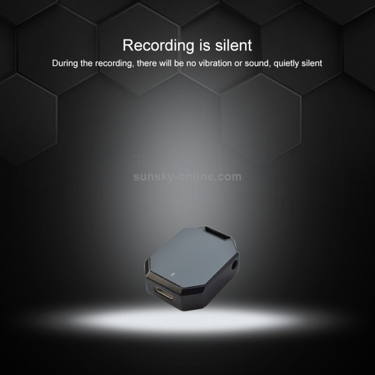 K7 8GB Mini Grabadora MP3 con Control de Voz Inteligente con Reducción de Ruido (Negro) - 11
