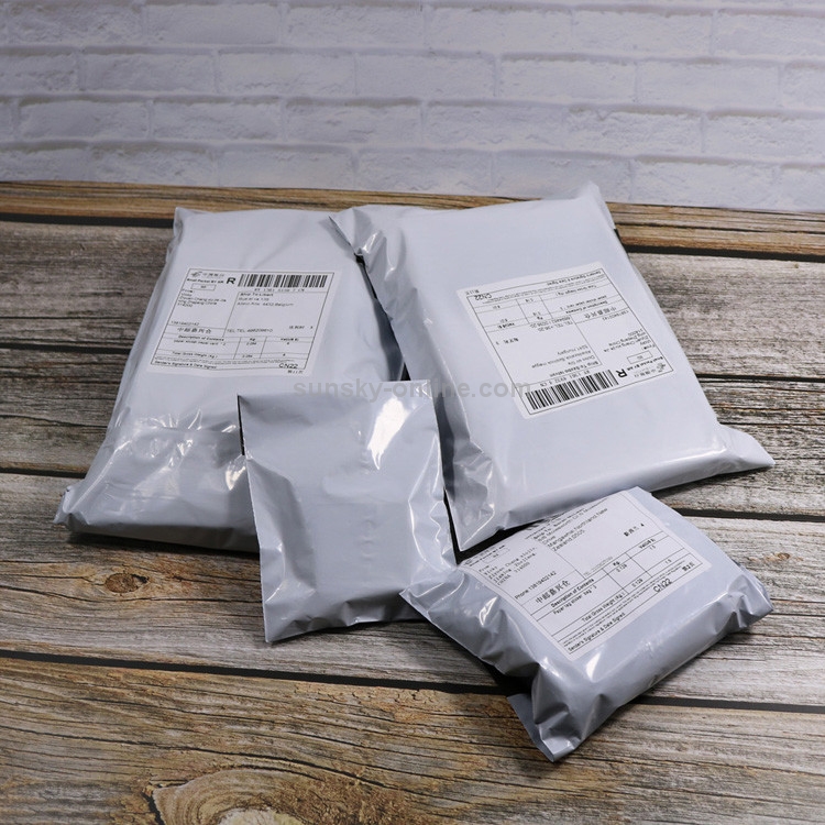 100 PCS/rouleau épais sac d'emballage sac express sac en plastique étanche,  taille: 13x24 cm (gris foncé)