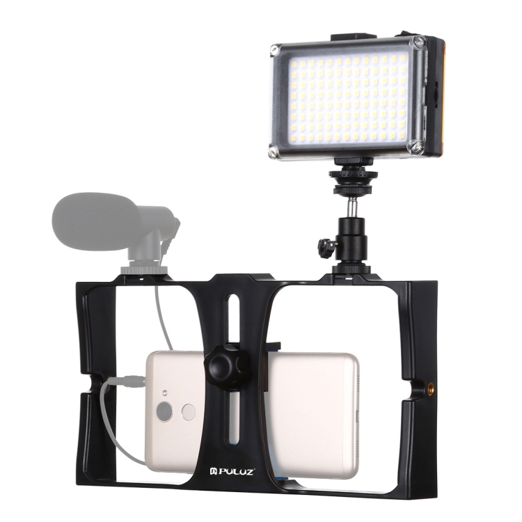 Broadcaster Rig PULUZ 2 in 1 Vlogging Live Broadcast LED Selfie Light Smartphone Video ...
