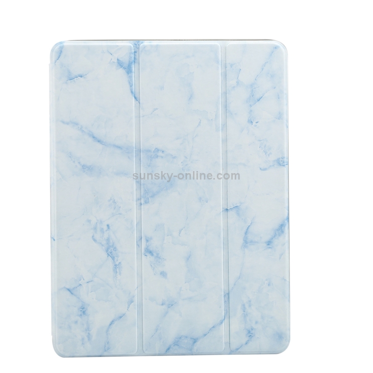 Marble Texture Pattern Horizontal Flip Case for iPad 9.7 (2018) , with Three-folding Holder & Pen Slots(Blue) Marble Texture Pattern Horizontal Flip Case for iPad 9.7 (2018) , with Three-folding Holder & Pen Slots(Blue)