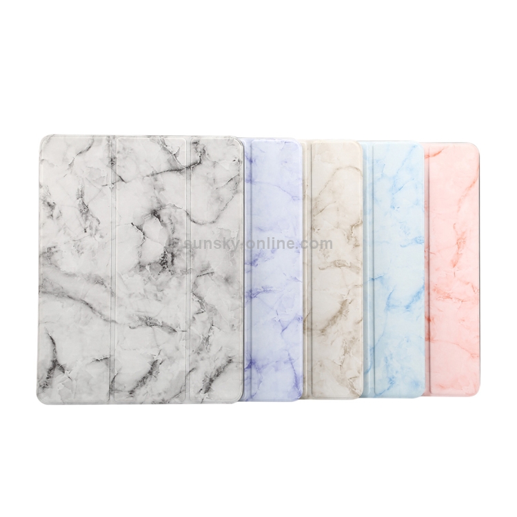 Marble Texture Pattern Horizontal Flip Case for iPad 9.7 (2018) , with Three-folding Holder & Pen Slots(Blue) Marble Texture Pattern Horizontal Flip Case for iPad 9.7 (2018) , with Three-folding Holder & Pen Slots(Blue)