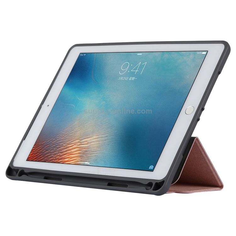 TOTUDESIGN Curtain Series Horizontal Flip Leather Case for iPad Pro 9.7 inch, With Holder & Pen Slot(Rose Gold) TOTUDESIGN Curtain Series Horizontal Flip Leather Case for iPad Pro 9.7 inch, With Holder & Pen Slot(Rose Gold)