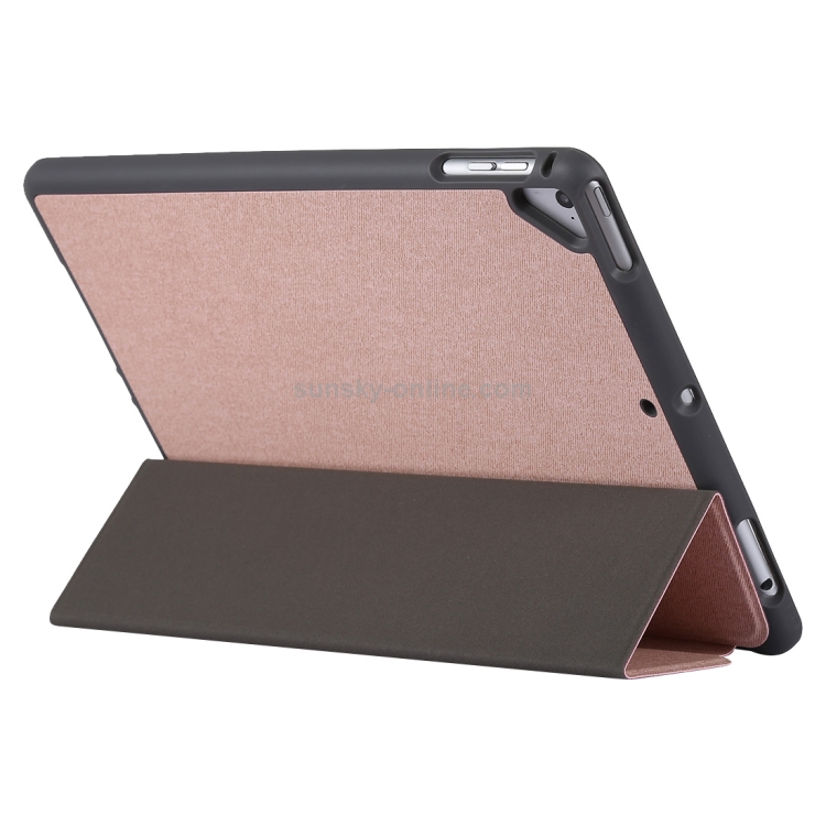 TOTUDESIGN Curtain Series Horizontal Flip Leather Case for iPad Pro 9.7 inch, With Holder & Pen Slot(Rose Gold) TOTUDESIGN Curtain Series Horizontal Flip Leather Case for iPad Pro 9.7 inch, With Holder & Pen Slot(Rose Gold)