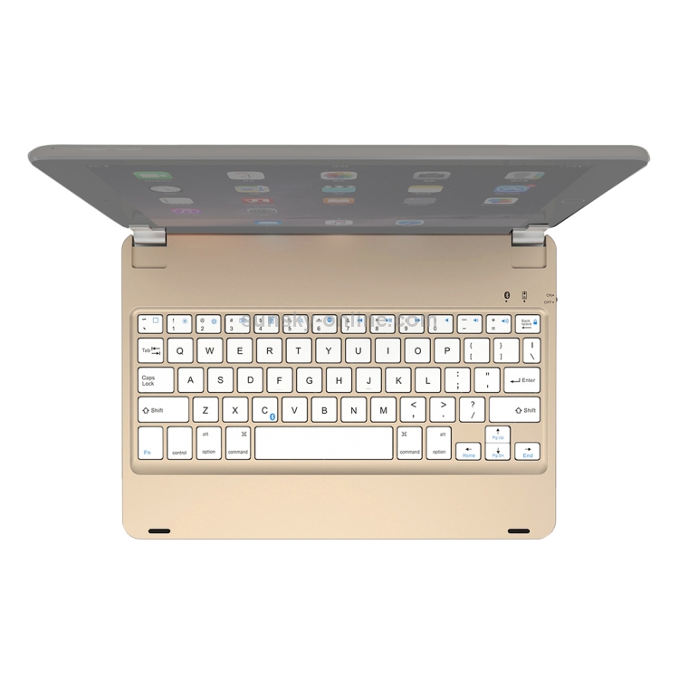 F17 for iPad Pro 9.7 inch & iPad Air 2 & iPad Air Adjustable Slot Magnetic Suction Bluetooth Keyboard with Sleep / Wake-up Function(Gold) F17 for iPad Pro 9.7 inch & iPad Air 2 & iPad Air Adjustable Slot Magnetic Suction Bluetooth Keyboard with Sleep / Wake-up Function(Gold)