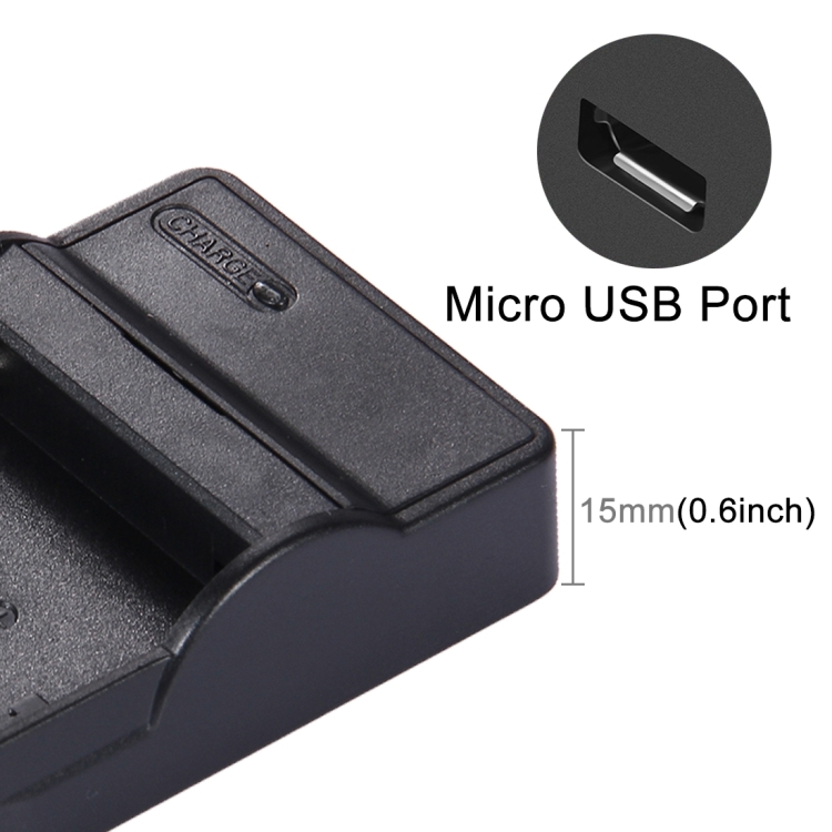 PULUZ Micro USB Battery Charger with USB Cable for NiKon EN-EL10