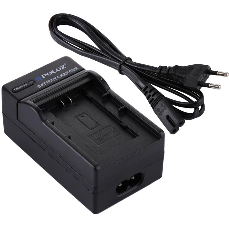 PULUZ EU Plug Battery Charger พร้อมสายสำหรับแบตเตอรี่ Canon BP718 / BP727
