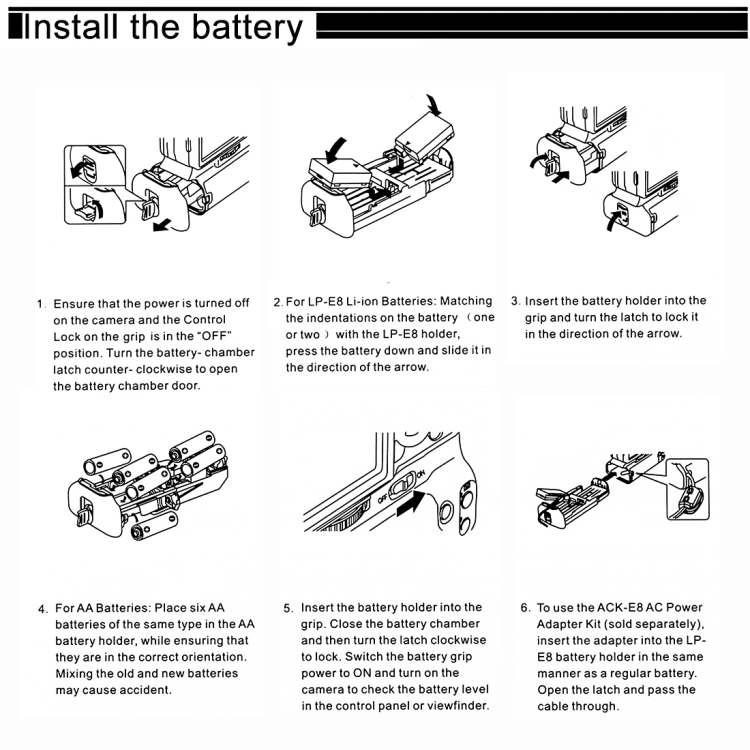 Poign e de batterie verticale pour appareil photo PULUZ pour Canon