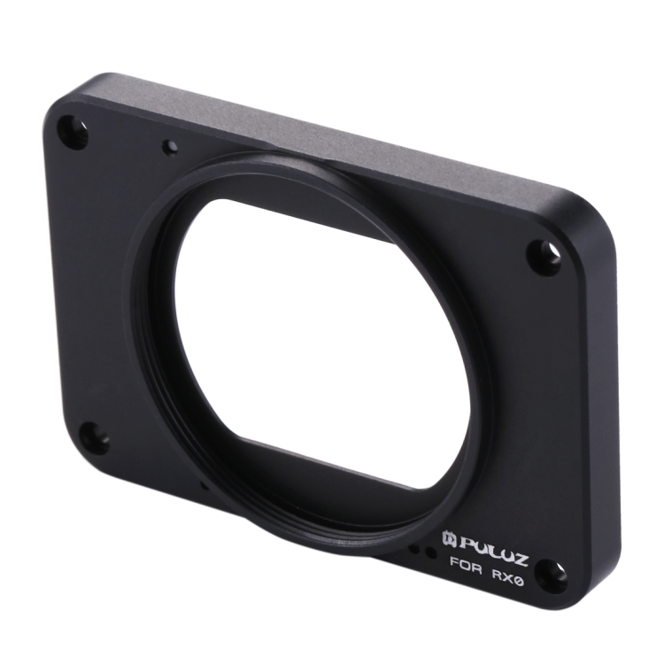 Panel frontal de aleación de aluminio PULUZ + Lente de filtro UV de 37 mm + Sombrilla de lente para Sony RX0 / RX0 II, con tornillos y destornilladores (negro) - 3