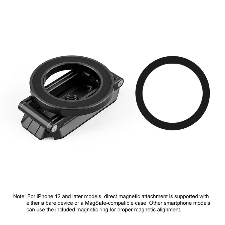 PULUZ MagSafe Desktop Live Streaming Magnetic Foldable Phone Holder Bracket (Black)