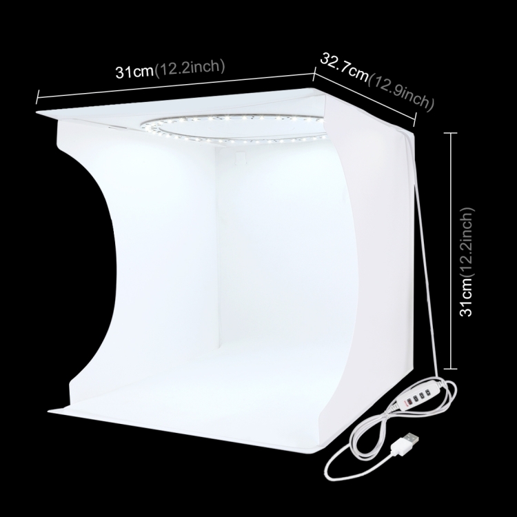 Phot-R 40cm/16" Mini Adjustable Softbox Studio Light Stand Kit Chamois Cloth 