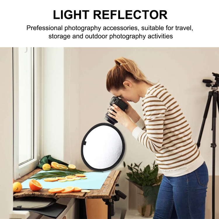 Photo Reflector 30cm Gold Silver 2 In 1 Tool Collapsible Portable Sunsets Mini 