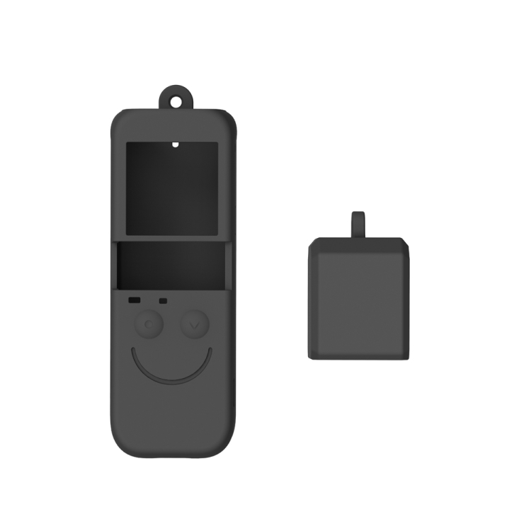 PULUZ 2 en 1 Juego de fundas de silicona para DJI OSMO Pocket 2 (Negro) - 1
