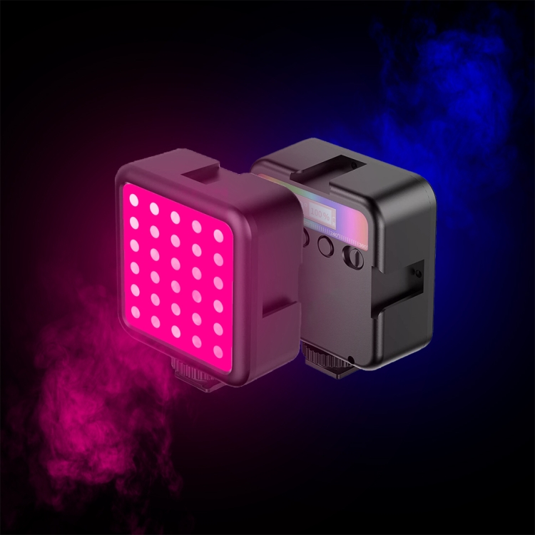 PULUZ Pocket 2500-9000K+RGB Full Color Beauty Fill Light Handheld Camera Photography LED Light (Black)