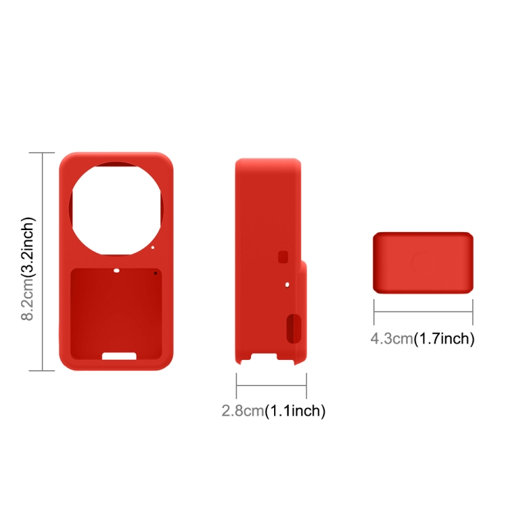 PULUZ Silicone Protective Case for DJI Action 2(Red) - 3