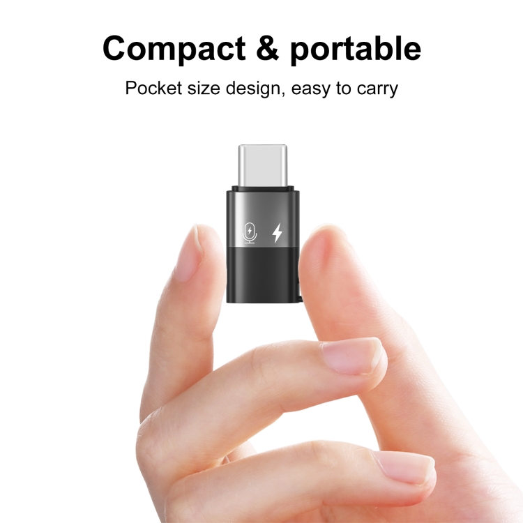 PULUZ 8 Pin to USB-C / Type-C OTG Adapter (Black) PULUZ 8 Pin to USB-C / Type-C OTG Adapter (Black)