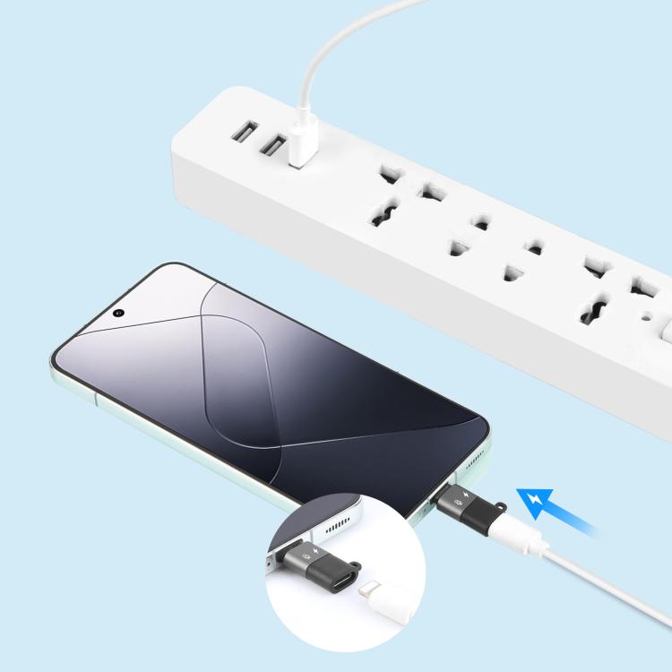 PULUZ 8 Pin to USB-C / Type-C OTG Adapter (Black) PULUZ 8 Pin to USB-C / Type-C OTG Adapter (Black)