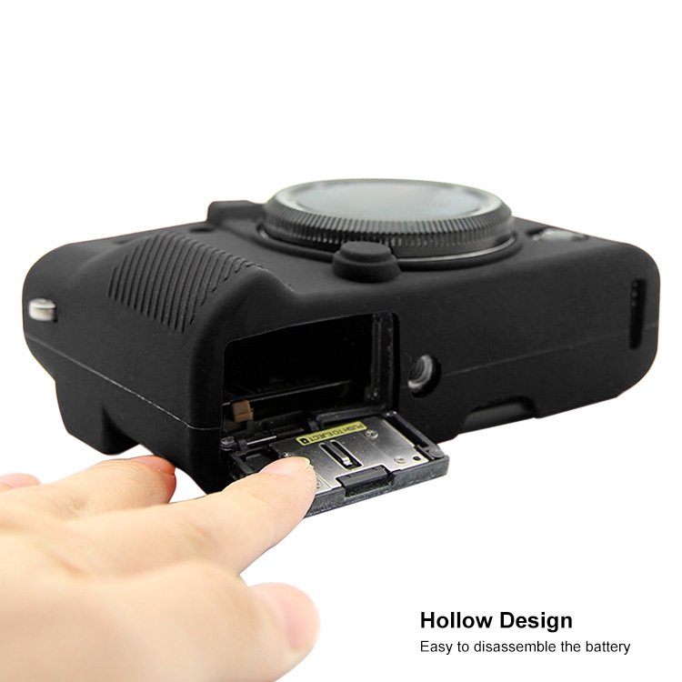 PULUZ Soft Silicone Protective Case for FUJIFILM XT10(Black)