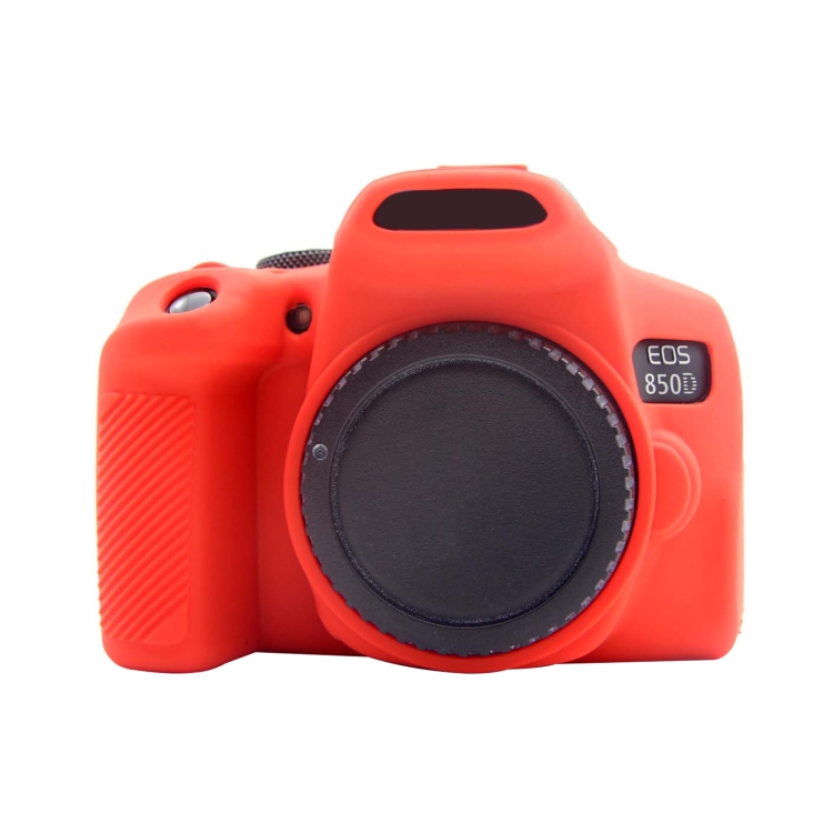 Custodia protettiva in silicone morbido PULIUZ per Canon EOS R5 (rosso)