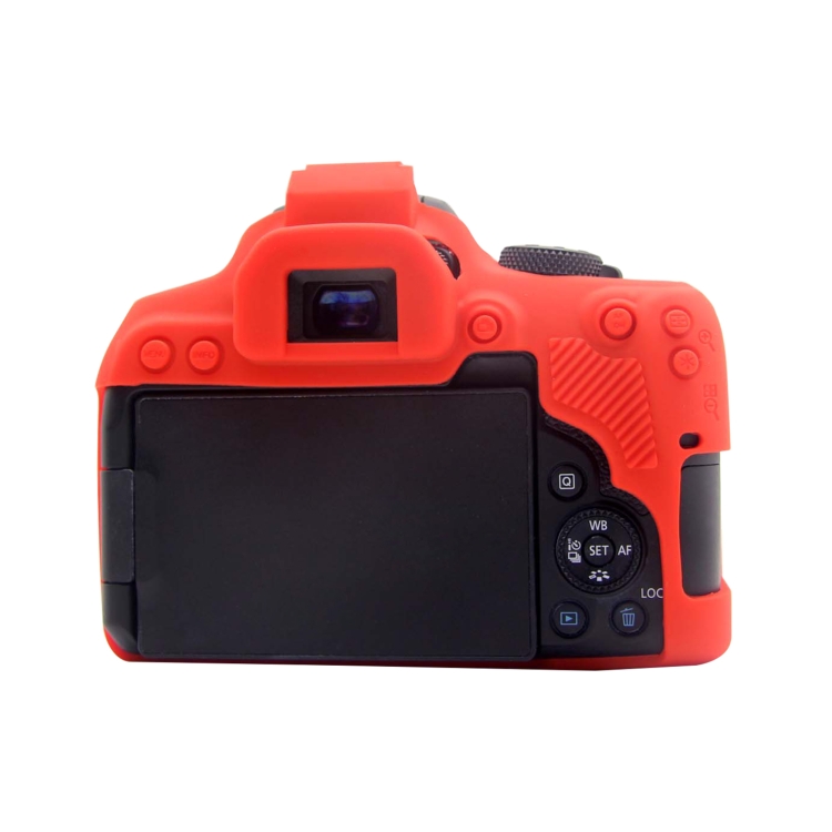 Custodia protettiva in silicone morbido PULUZ per Canon EOS 850D (rossa)