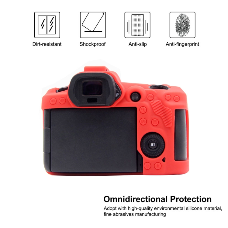 Custodia EasyCover camera case in silicone morbido Canon 1300D Rosso