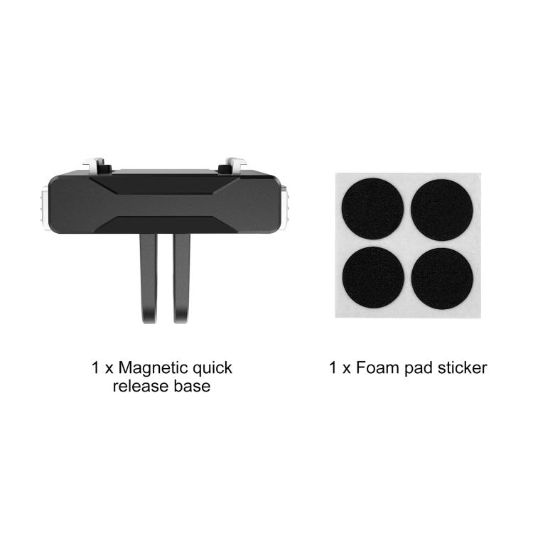 For Insta360 X5 / Ace Pro / Ace Pro 2 PULUZ Magnetic Quick Release Base Mount (Black)