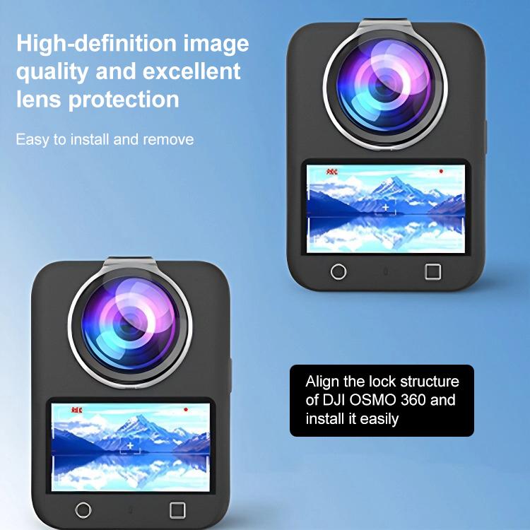 For DJI Osmo 360 PULUZ Lens Guard PC Protective Cover (Transparent)