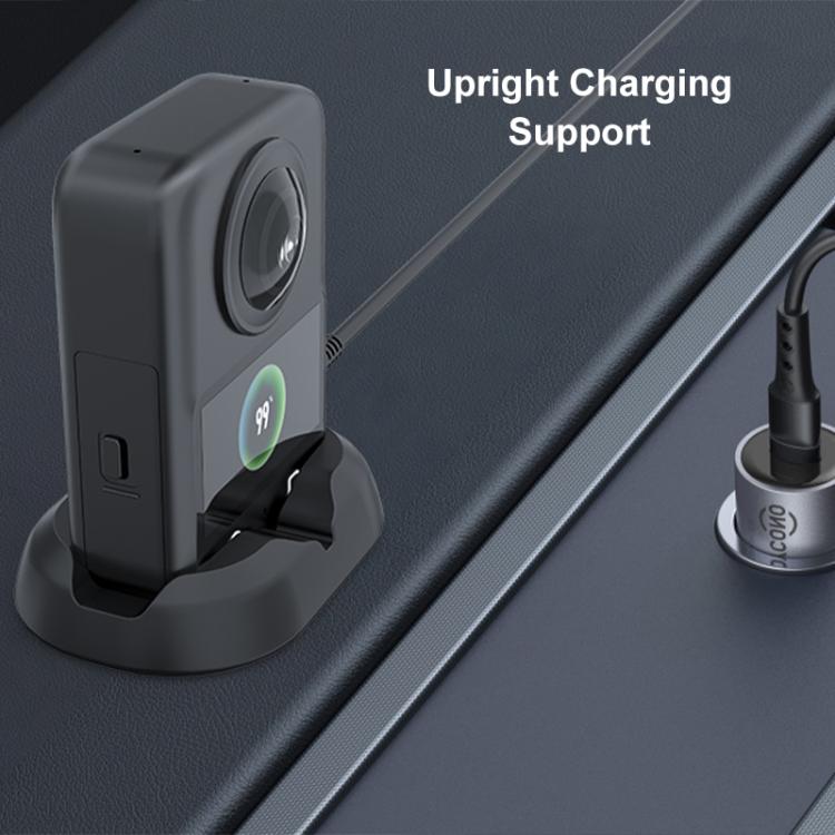 For DJI Osmo 360 PULUZ Car Plastic Base Stand (Black)